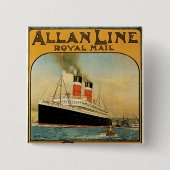 Allan Line Vierkante Button 5,1 Cm (Voorkant)