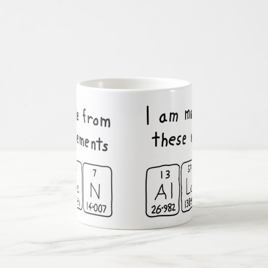 Allan periodieke lijstnaam mok (Center)