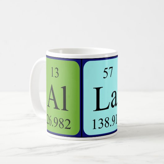 Allan periodieke lijstnaam mok (Voorkant links)