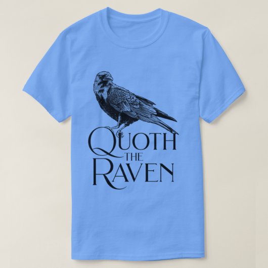 Allan Poe Quoth De Raven TShirt Allan Poe Quoth T (Design voorkant)
