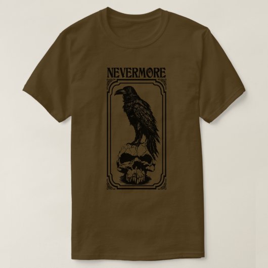 Allan Poe The Raven 1 T-shirt (Design voorkant)