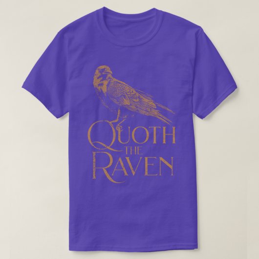 Allan Poe The Raven TShirt Allan Poe Quoth The RAV (Design voorkant)