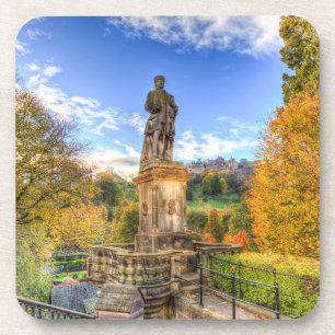 Allan Ramsey Statue en Edinburgh Castle Bier Onderzetter