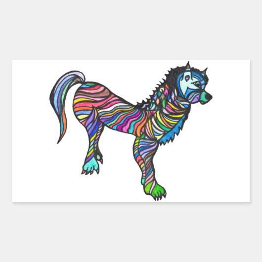 Allan Rechthoekige Sticker (Voorkant)