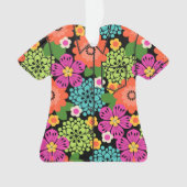 Allana Garden Hawaiian Floral Aloha Shirt- Brights Ornament (voorkant)