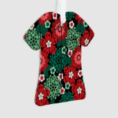 Allana Garden Hawaiian Floral Aloha Shirt- Rood Ornament (voorkant)