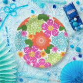 Allana Garden Hawaiian Graphical Floral - Brights Papieren Bordje (Feest)