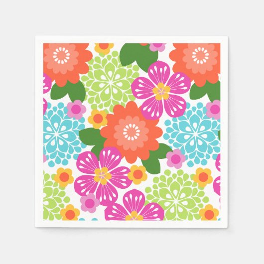 Allana Garden Hawaiian Graphical Floral - Brights Servet (Voorkant)