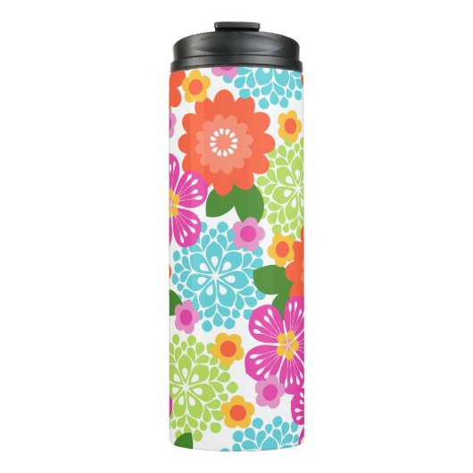 Allana Garden Hawaiian Graphical Floral - Brights Thermosbeker (Voorkant)