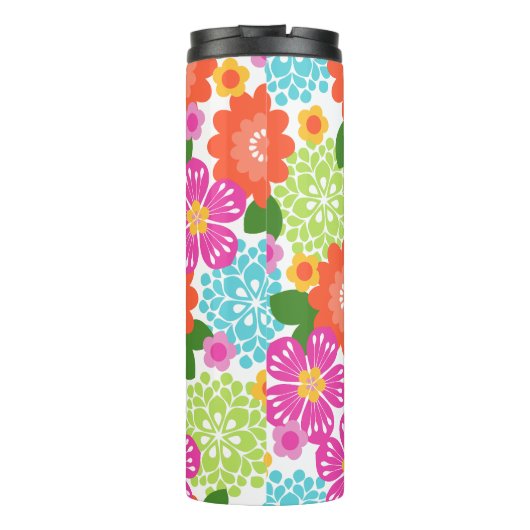 Allana Garden Hawaiian Graphical Floral - Brights Thermosbeker (Achterkant)