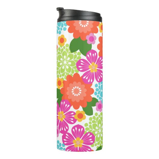 Allana Garden Hawaiian Graphical Floral - Brights Thermosbeker (Geroteerd rechts)