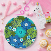 Allana Garden Hawaiian Graphical Floral - Cool Papieren Bordje (Feest)