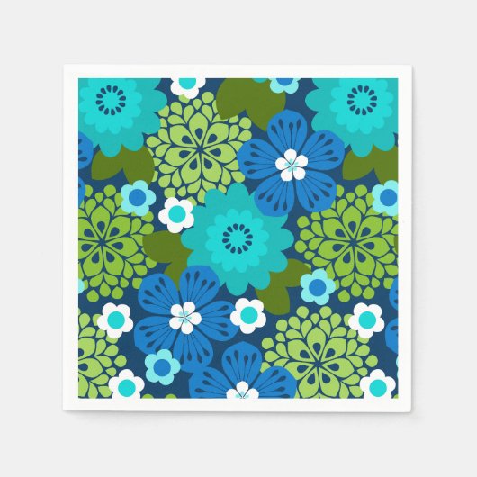 Allana Garden Hawaiian Graphical Floral - Cool Servet (Voorkant)