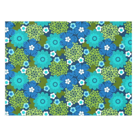 Allana Garden Hawaiian Graphical Floral - Cool Tafelkleed (Voorkant (Horizontaal))