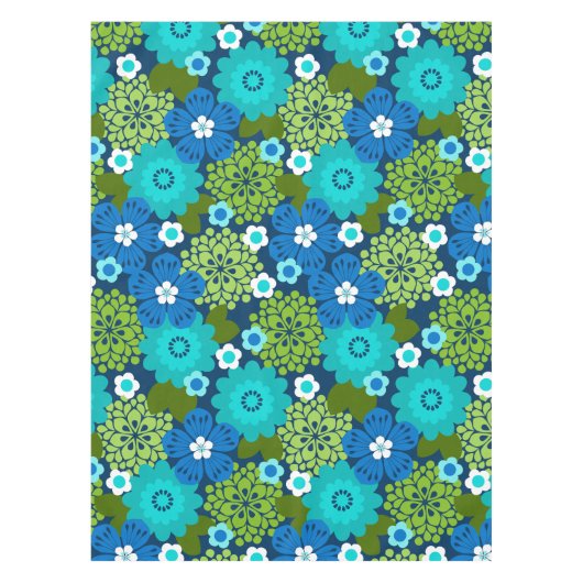 Allana Garden Hawaiian Graphical Floral - Cool Tafelkleed (Voorkant)