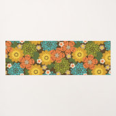 Allana Garden Hawaiian Graphical Floral - Tan Yogamat (Achterkant (horizontaal))