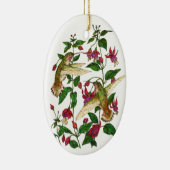 Allan's kolibries & Fuschia Keramisch Ornament (Rechts)