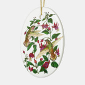 Allan's kolibries & Fuschia Keramisch Ornament (Links)