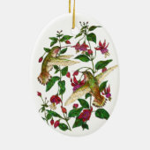 Allan's kolibries & Fuschia Keramisch Ornament (Achterkant)