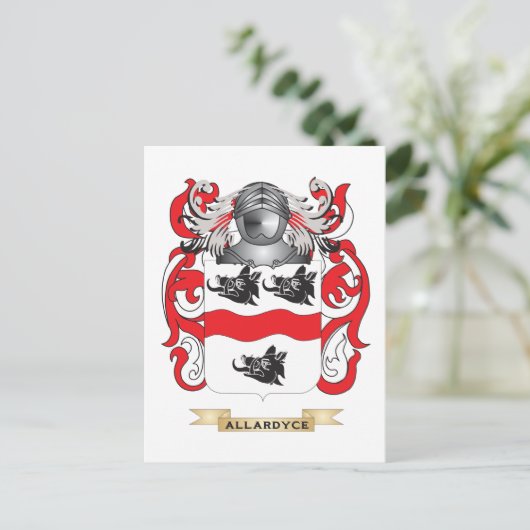 Allardyce Wapen (familiewapen) Briefkaart (Staand voorkant)