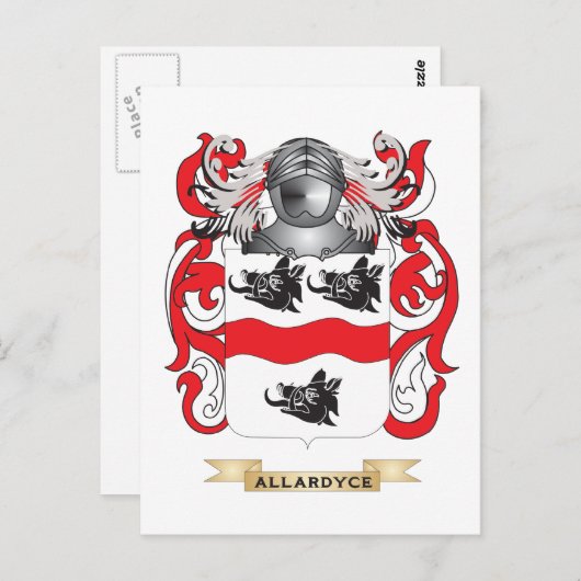 Allardyce Wapen (familiewapen) Briefkaart (Voorkant / Achterkant)