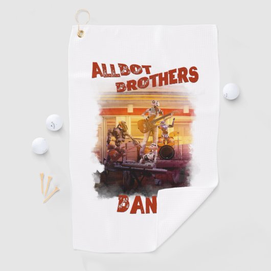 Allbot Brothers Band /Bob's Schotel Reparatie Golfhanddoek (Insitu)