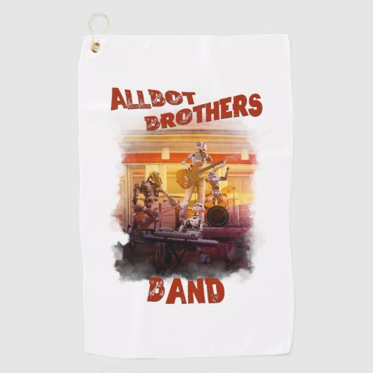 Allbot Brothers Band /Bob's Schotel Reparatie Golfhanddoek (Voorkant)