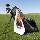 Allbot Brothers Band /Bob's Schotel Reparatie Golfhanddoek (Groen)