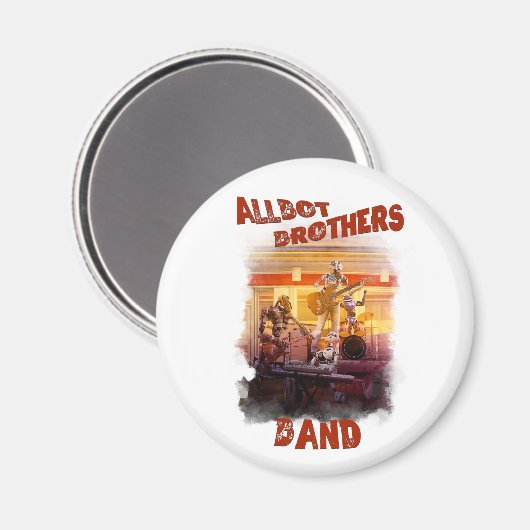 Allbot Brothers Band van Bob's Saucer Repair Magneet (Voorkant / Achterkant)