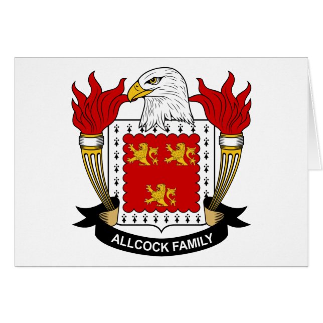 Allcock Family Crest (Voorkant Horizontaal)