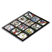 alle 12 Zandspierborden Aastrologische symbolen op Notitieboek (Linkerzijde)