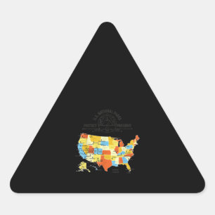 Alle 63 US National Parks Map - US National Park Sticker