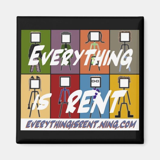 Alle 8 Stick Figures Magneet (Voorkant)