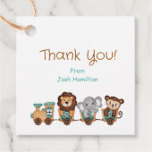 ALLE AAN BOORD Trein Fiesta Kinderen Verjaardag Bedankjes Labels (Voorkant)