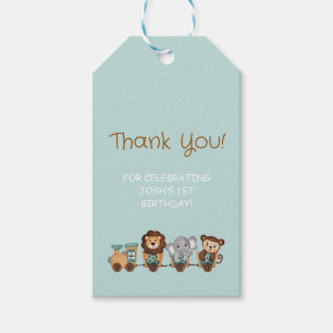 ALLE AAN BOORD Trein Fiesta Kinderen Verjaardag Cadeaulabel