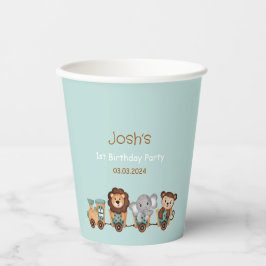 ALLE AAN BOORD Trein Fiesta Kinderen Verjaardag Papieren Bekers