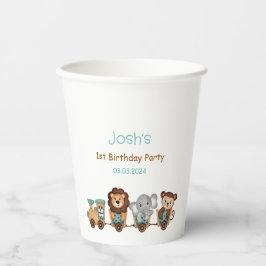 ALLE AAN BOORD Trein Fiesta Kinderen Verjaardag Papieren Bekers