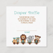 ALLE AAN BOORD Trein Fiesta Luier Raffle Informatiekaartje (Voorkant)