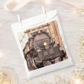 Alle aan boord van de trein favoriete tassen bedankzakje (Geknipt)