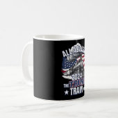 Alle aan boord van de Trump-trein Trump 2024 Patri Koffiemok (Voorkant links)