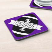 Alle aangepaste Footballs teamnamen/tekstpoorten Bier Onderzetter (Linkerzijde)