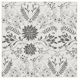Alle aangepaste kleuren bijtend Floral Pattern Stof