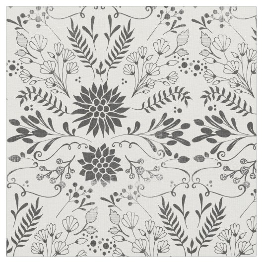 Alle aangepaste kleuren bijtend Floral Pattern Stof (Close Up)