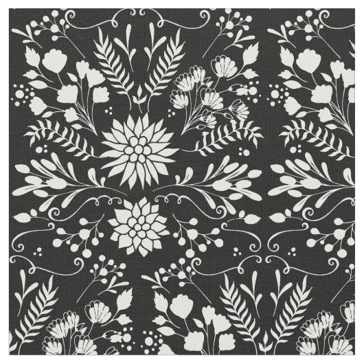 Alle aangepaste kleuren bijtend Floral Pattern Stof (Close Up)