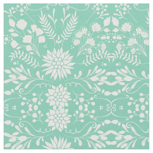 Alle aangepaste kleuren bijtend Floral Pattern Stof (Close Up)