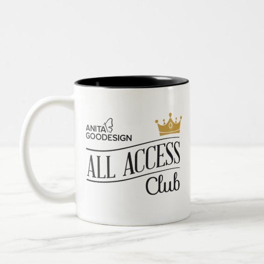 Alle Access Club-Mok Tweekleurige Koffiemok (Links)