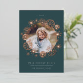 Alle Aflurry | Enkele foto Folie Feestdagenkaart (Staand Voorkant)