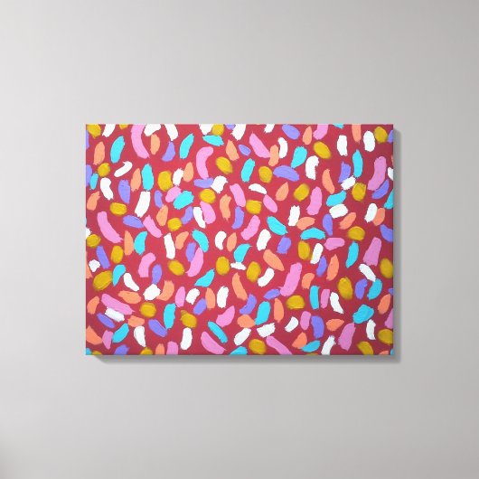 Alle afzuigsterren Abstracte kleurenkunst afdrukke Canvas Afdruk (Voorkant)