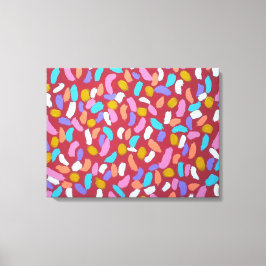 Alle afzuigsterren Abstracte kleurenkunst afdrukke Canvas Afdruk