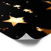 ALLE AGENTSCHAPSTIJDEN Moderne Black Gold Stars Jo Poster (Hoek)